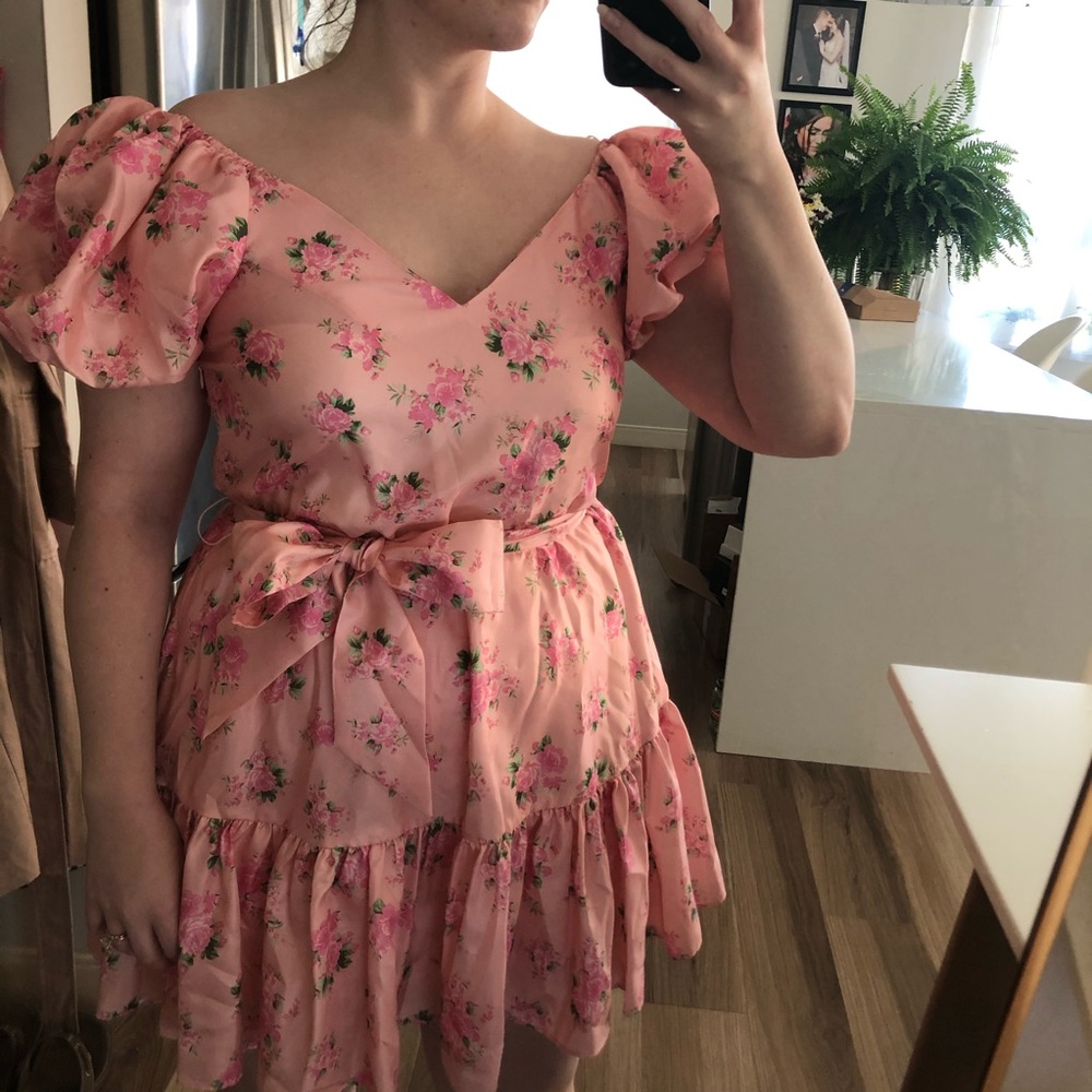 LoveShackFancy Cécile Puff Sleeve Dress for Target - Picture 2 of 8